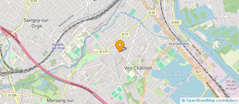 localisation de l'entreprise MSB TRANSPORTS à VIRY-CHATILLON