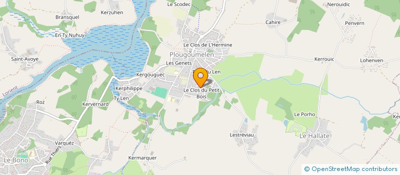 localisation de l'entreprise MSBE PISCINES  PLOUGOUMELEN
