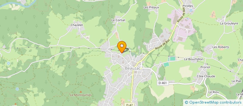 localisation de l'entreprise MSBI à BEAUZAC