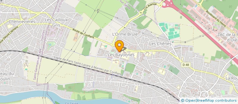 localisation de l'entreprise MSC AVENIR  HERBLAY-SUR-SEINE