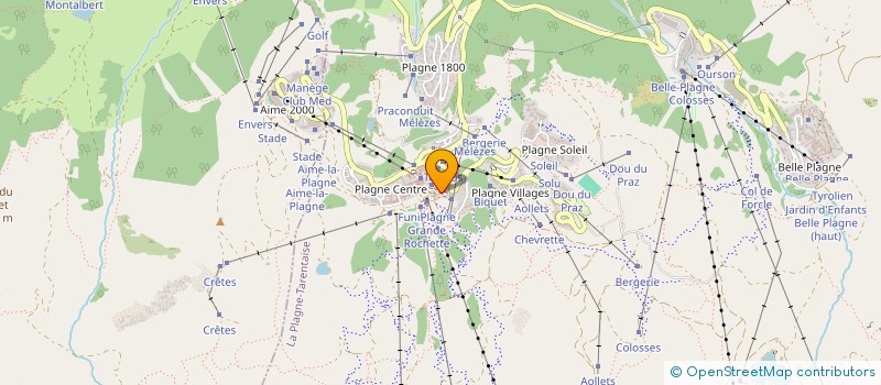 localisation de l'entreprise MSC IMMO  LA PLAGNE TARENTAISE