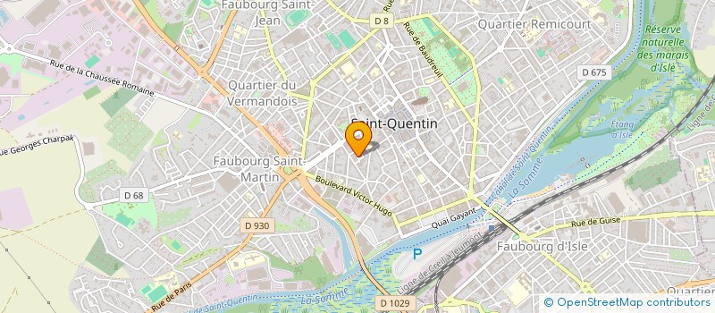 localisation de l'entreprise MSD 02 à SAINT-QUENTIN