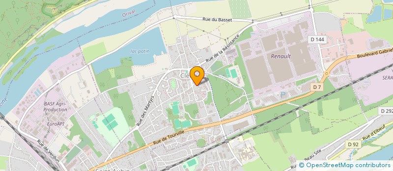 localisation de l'entreprise MSD AUTO  CLEON