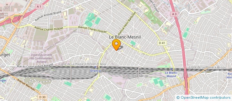localisation de l'entreprise MSDISTRIBUTION à LE BLANC-MESNIL