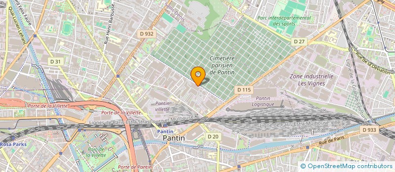 localisation de l'entreprise MSE à PANTIN