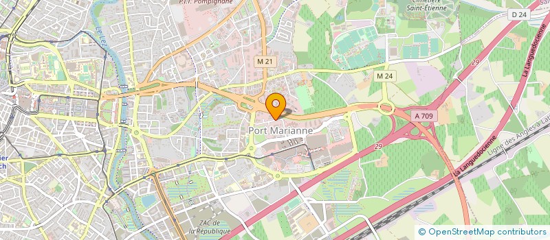 localisation de l'entreprise MSE LES DUNES à MONTPELLIER