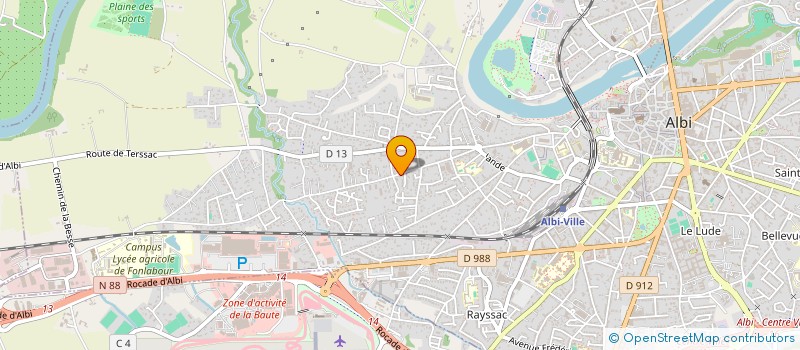 localisation de l'entreprise MSF à ALBI