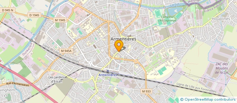 localisation de l'entreprise MSF ASSOCIES à ARMENTIERES