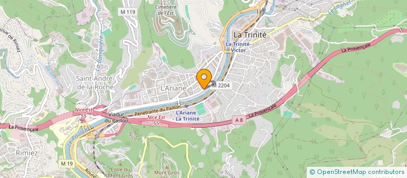 localisation de l'entreprise MSF BATIMENT  NICE