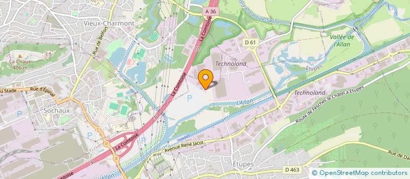 localisation de l'entreprise MSFR à ETUPES