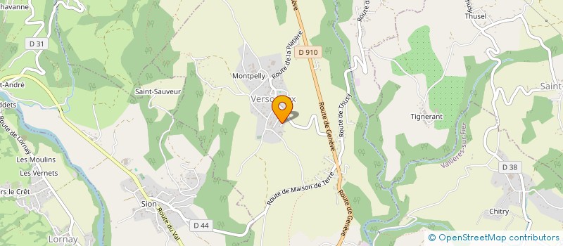 localisation de l'entreprise MSG AUTO SPORT  VERSONNEX