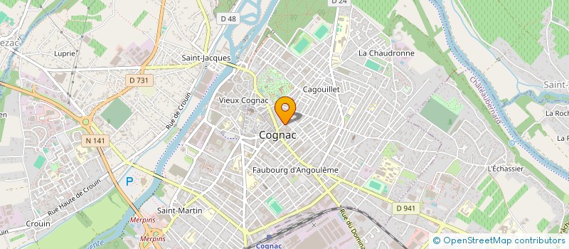 localisation de l'entreprise MSG COIFF à COGNAC