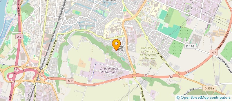 localisation de l'entreprise MSG L'ECUREUIL à VALENCE