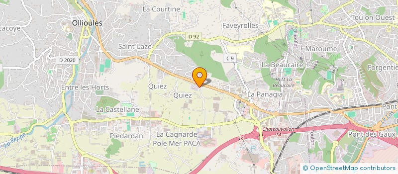 localisation de l'entreprise MSG PACA à OLLIOULES