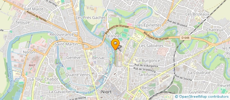 localisation de l'entreprise MSGR IMMO  NIORT