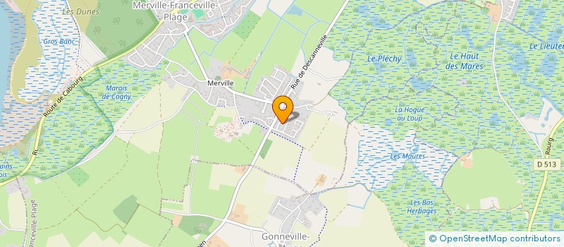 localisation de l'entreprise MSH  MERVILLE-FRANCEVILLE-PLAGE