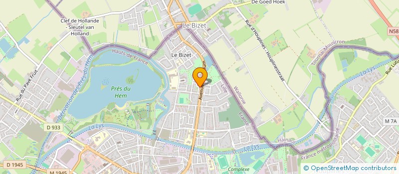 localisation de l'entreprise MSH IMMO  ARMENTIERES