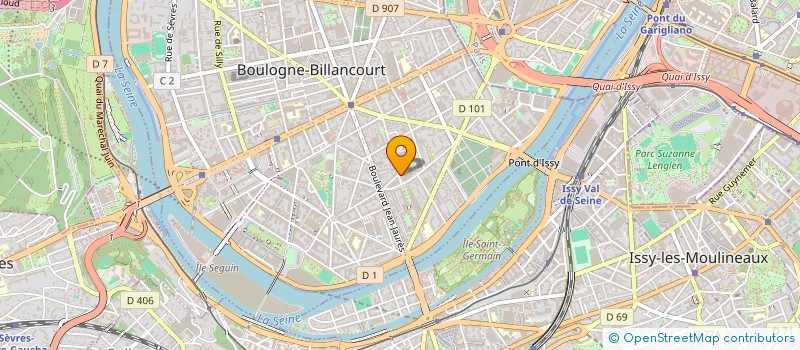 localisation de l'entreprise MSH INVEST à BOULOGNE-BILLANCOURT