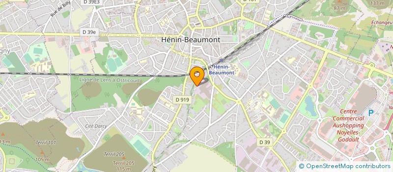 localisation de l'entreprise MSI-3 à HENIN-BEAUMONT