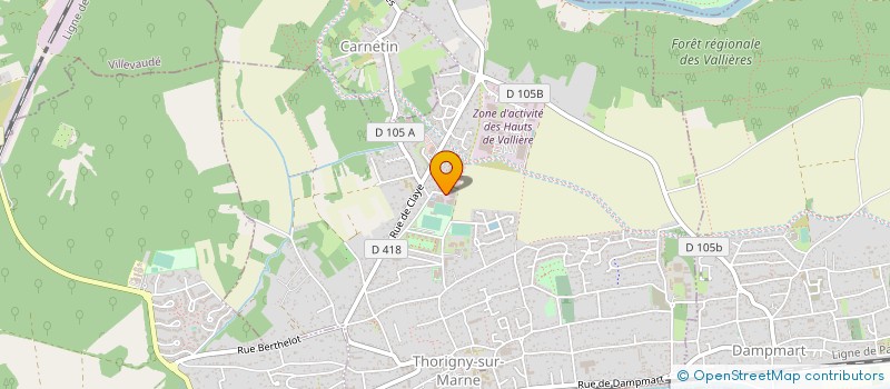 localisation de l'entreprise MSI MAINTENANCE SECURITE INCENDIE à THORIGNY-SUR-MARNE