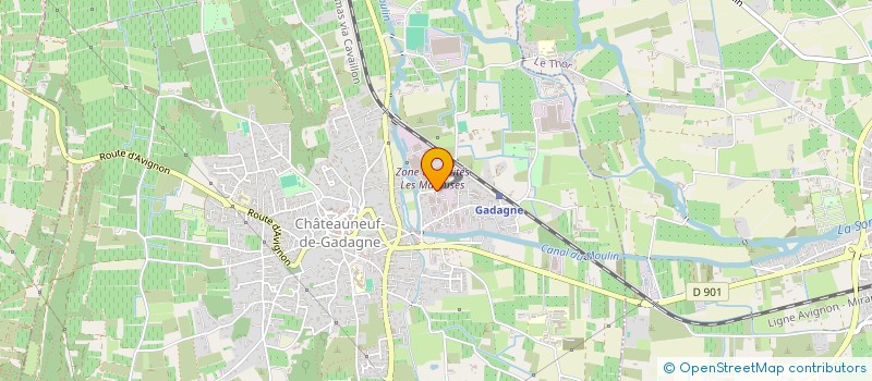 localisation de l'entreprise MSICA SCI  CHATEAUNEUF-DE-GADAGNE