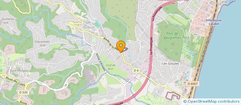 localisation de l'entreprise MSJ PRODUCTION  BIOT