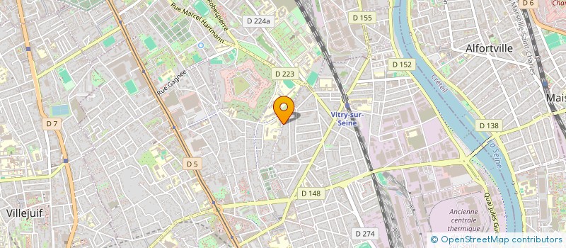 localisation de l'entreprise MSJP 94  VITRY-SUR-SEINE