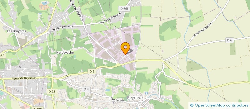 localisation de l'entreprise MSK EMBALLAGE à REYRIEUX