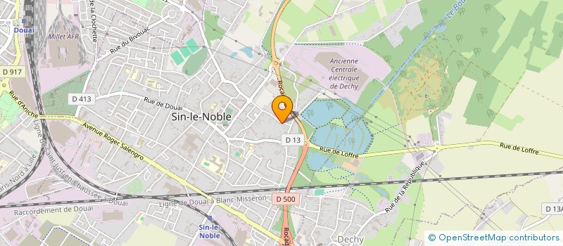 localisation de l'entreprise MSK MAINTENANCE-SERVICES à SIN-LE-NOBLE
