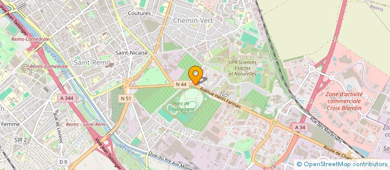 localisation de l'entreprise MSK - METALLERIE SERRURERIE KOPKO à REIMS