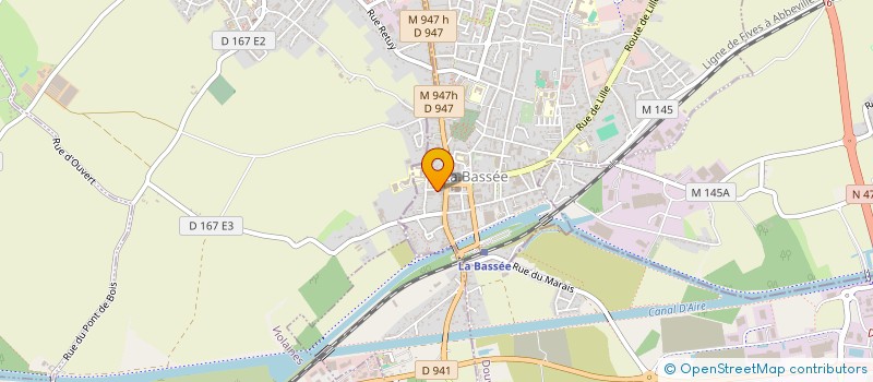 localisation de l'entreprise MSL-CLOISONS LE BLAN à LA BASSEE