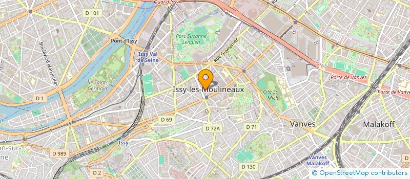 localisation de l'entreprise MSL IMMO à ISSY-LES-MOULINEAUX