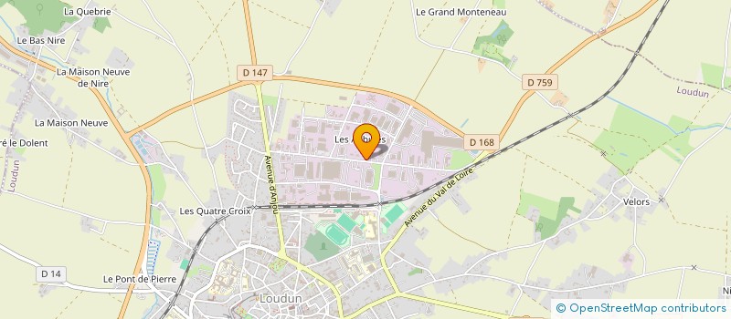 localisation de l'entreprise MSL MECANO SOUDURE LOUDUNAISE à LOUDUN