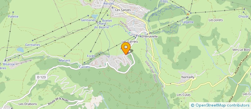 localisation de l'entreprise MSL SAINTE MAXIME  VILLARD-SUR-DORON