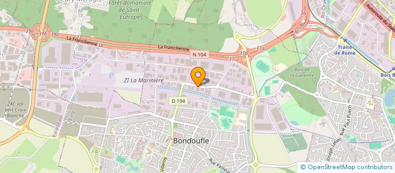 localisation de l'entreprise MSM BAT à BONDOUFLE