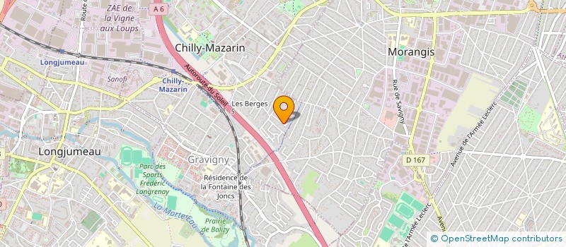 localisation de l'entreprise MSM BAT à CHILLY-MAZARIN