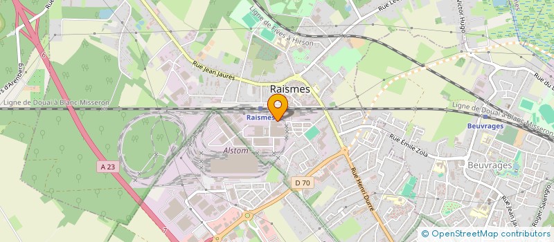 localisation de l'entreprise MSM-EURO PEINTURE  RAISMES