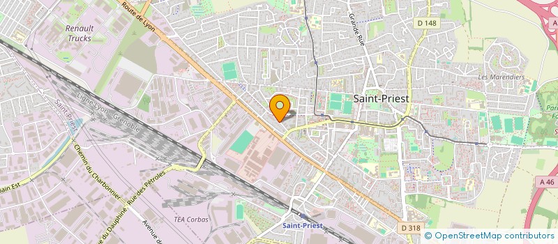 localisation de l'entreprise MSM EUROPA  SAINT-PRIEST