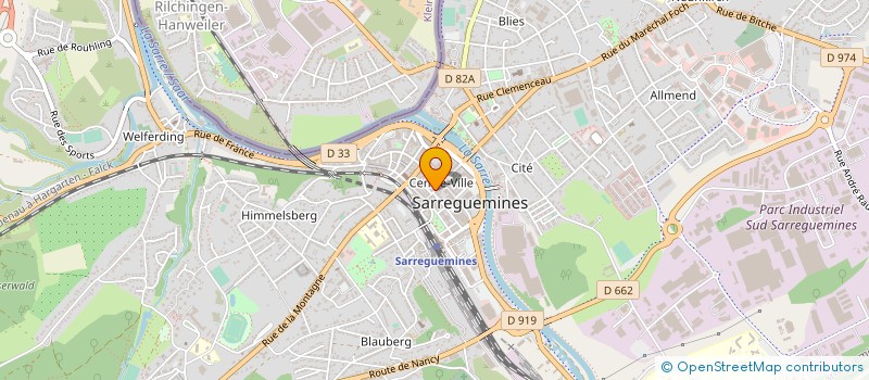 localisation de l'entreprise MSM OPTIC à SARREGUEMINES