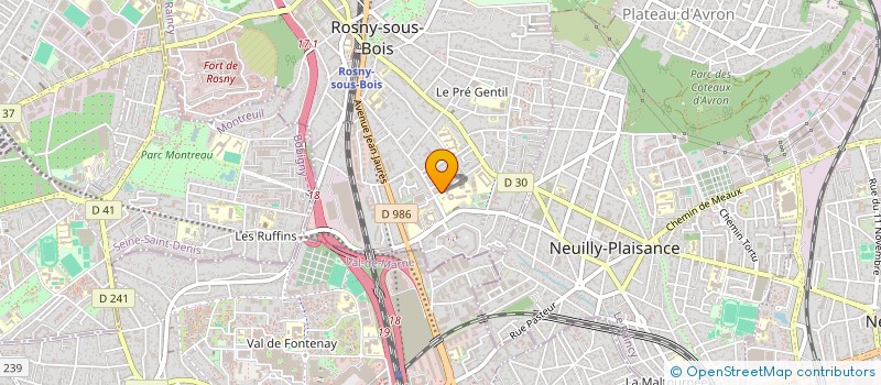 localisation de l'entreprise MSN SCI à ROSNY-SOUS-BOIS