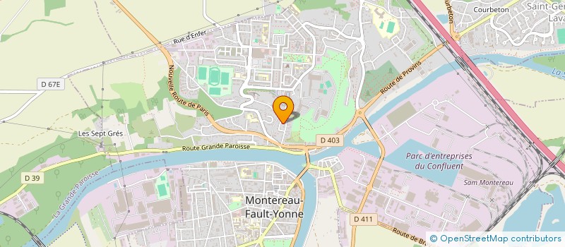 localisation de l'entreprise MSNB TRANSPORT  MONTEREAU-FAULT-YONNE