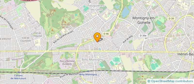 localisation de l'entreprise MSNC à BILLY-MONTIGNY