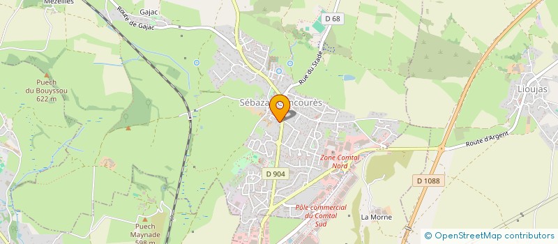 localisation de l'entreprise MSNL  SEBAZAC-CONCOURES