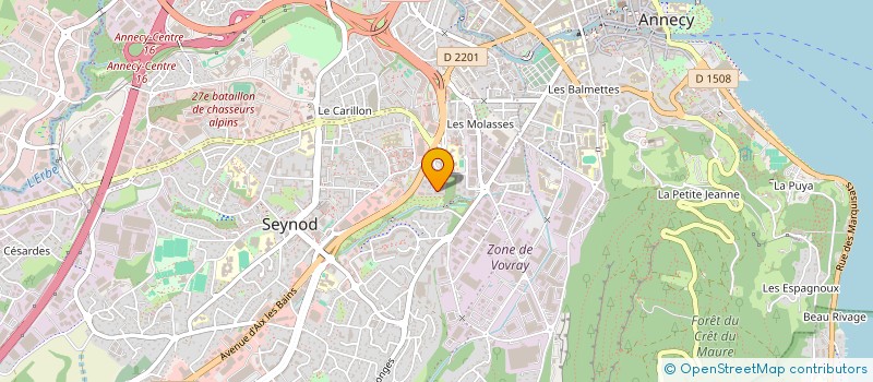 localisation de l'entreprise MSOLLI / SEJOURNE ANNECY  ANNECY