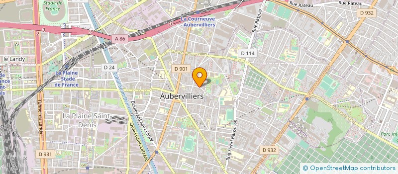 localisation de l'entreprise MSP à AUBERVILLIERS