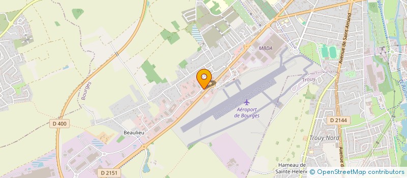 localisation de l'entreprise MSP BOURGES AEROPORT à BOURGES