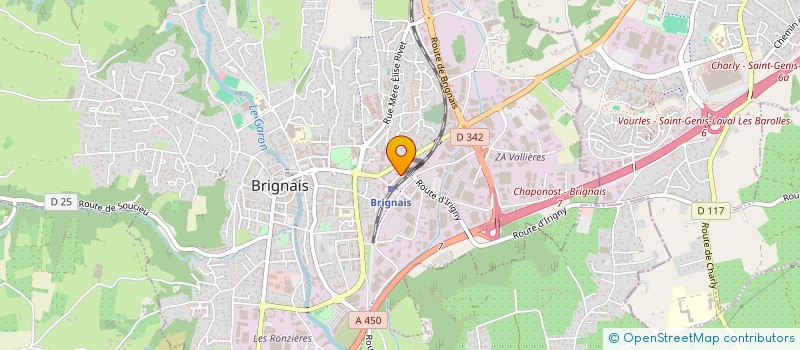 localisation de l'entreprise MSP BRIGNAIS  BRIGNAIS