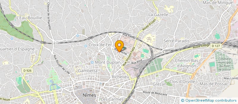 localisation de l'entreprise MSP CADEREAU  NIMES