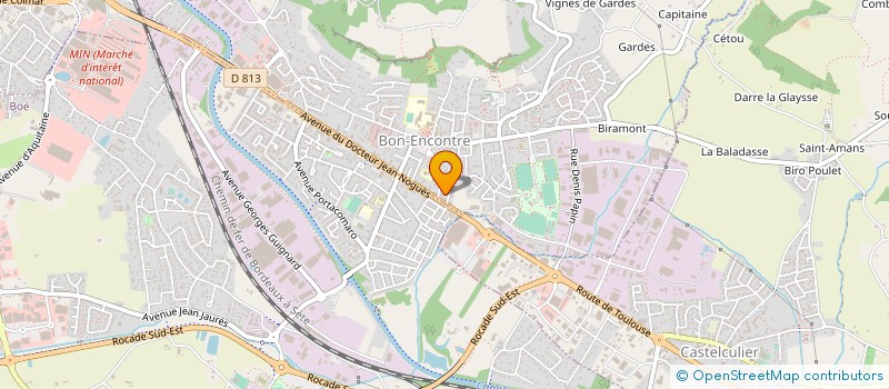 localisation de l'entreprise MSP CLAUDE BERNARD  BON-ENCONTRE