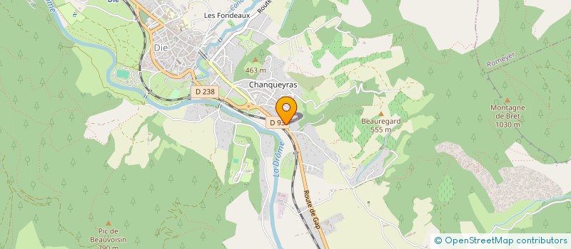 localisation de l'entreprise MSP DE DIE à DIE